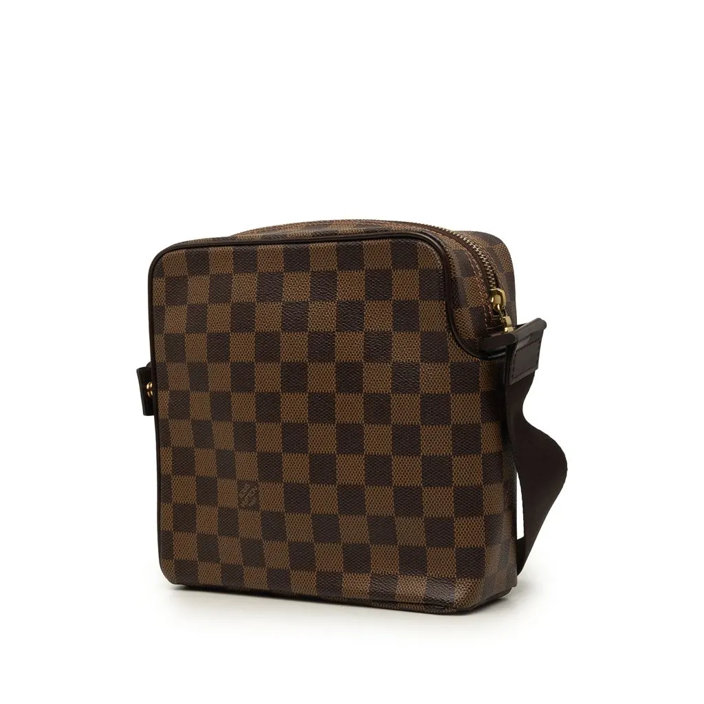 Louis Vuitton Damier Ebene Olav PM Brown Very good - Back View
