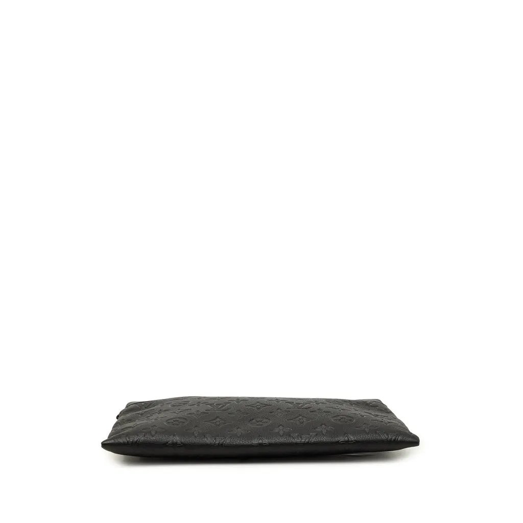 Louis Vuitton Monogram Shadow Pochette To Go Black Leather Very good - Inside View