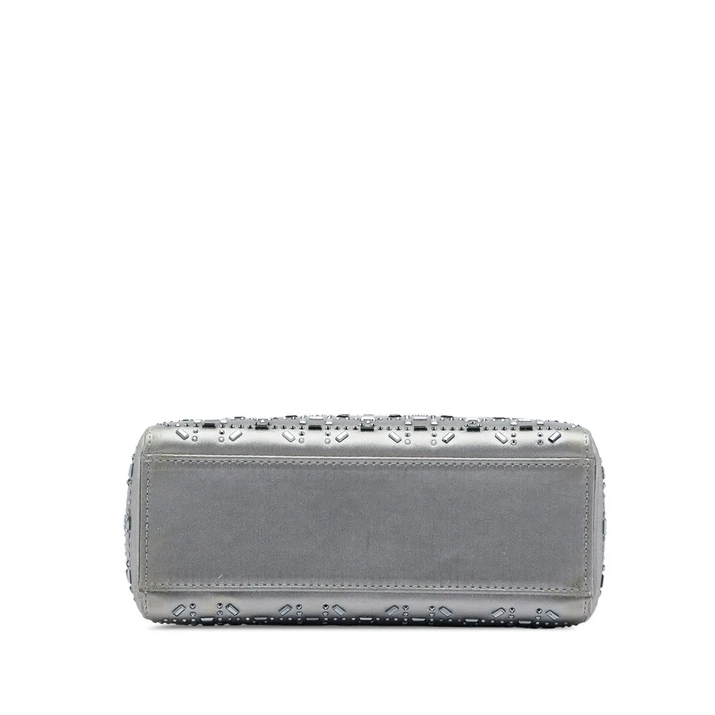 Dior Mini Satin Cannage Crystal Embellished Lady Dior MultiColor Very good - Inside View