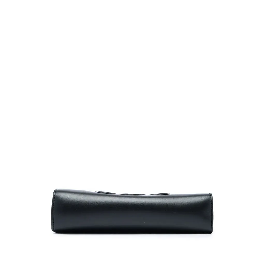 Celine Smooth Calfskin Cuir Triomphe Shoulder Bag Black Leather Good - Inside View