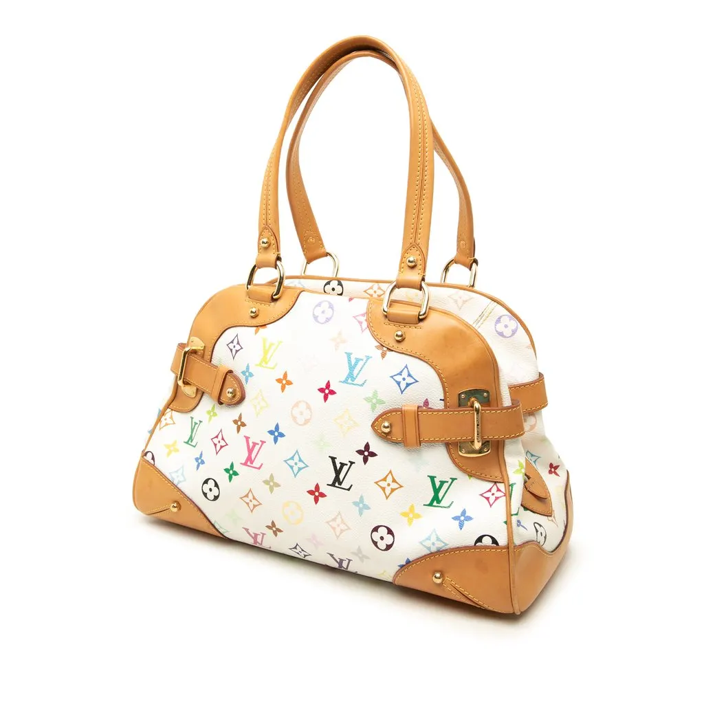 Louis Vuitton Monogram Multicolore Claudia White Canvas Good - Back View