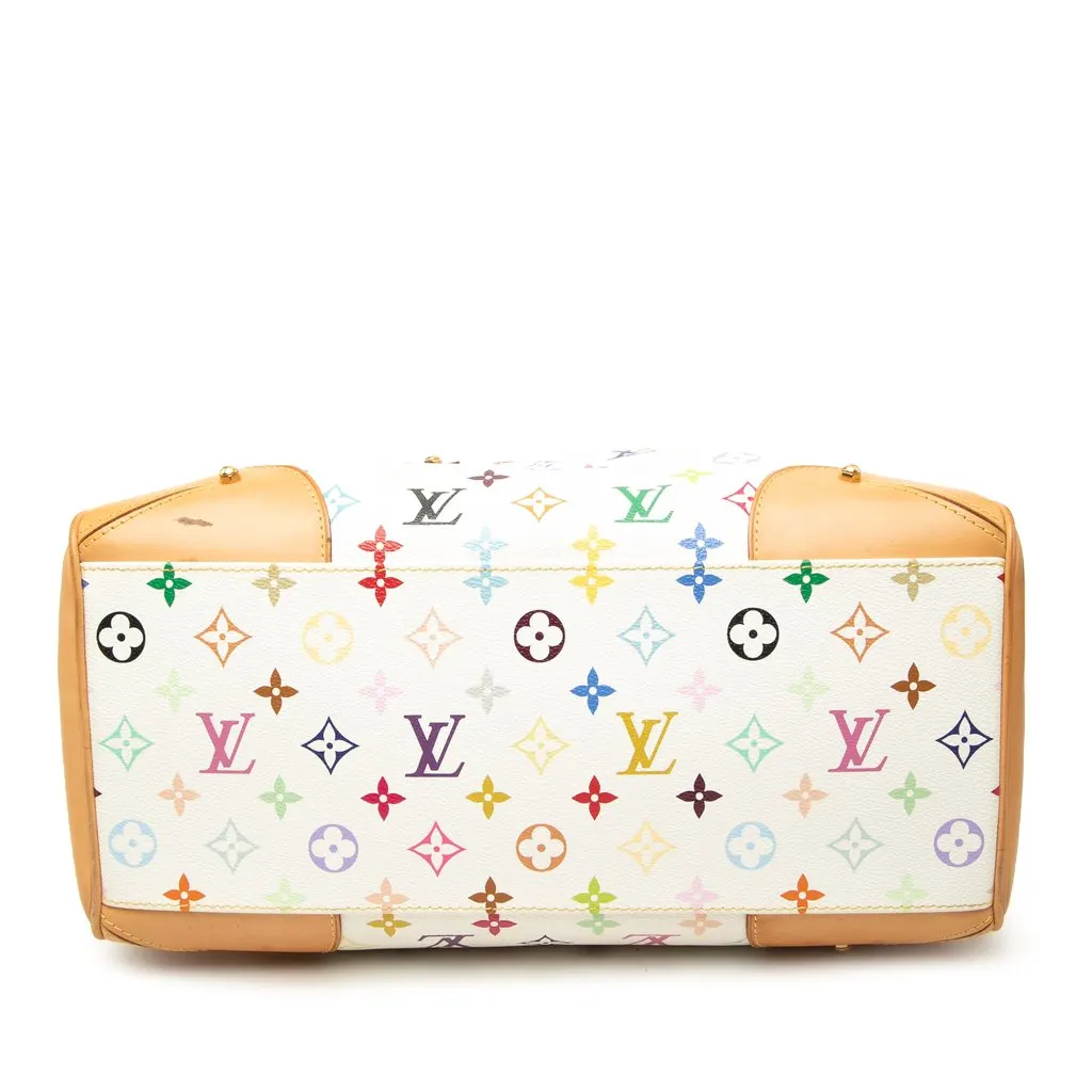 Louis Vuitton Monogram Multicolore Claudia White Canvas Good - Inside View