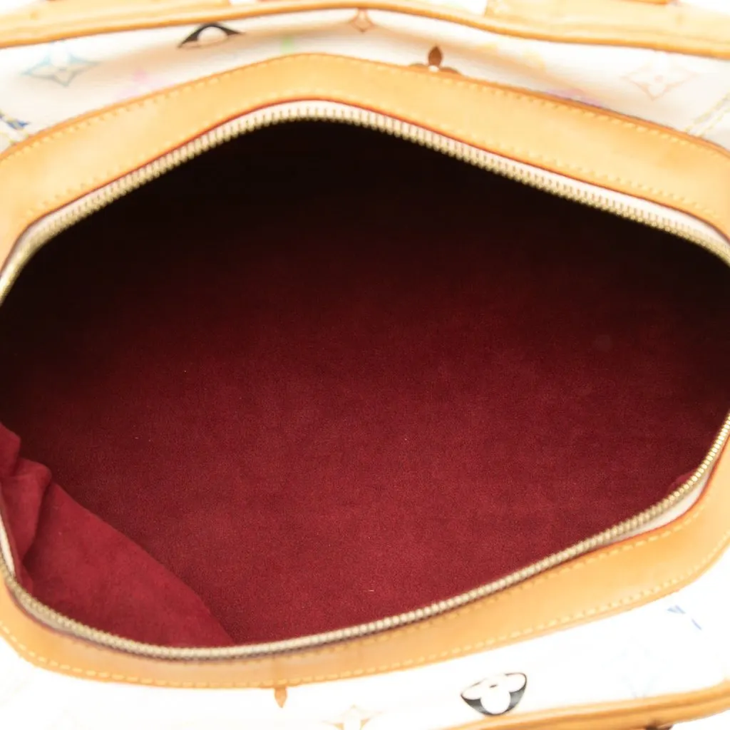 Louis Vuitton Monogram Multicolore Claudia White Canvas Good - Model View
