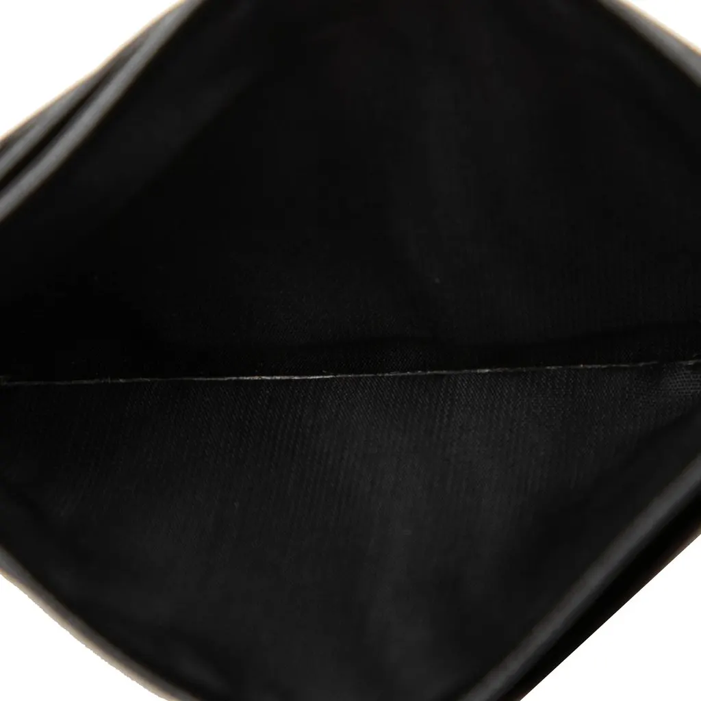 Chanel CC Grained Calfskin Card Holder Black Leather Very good - Model View