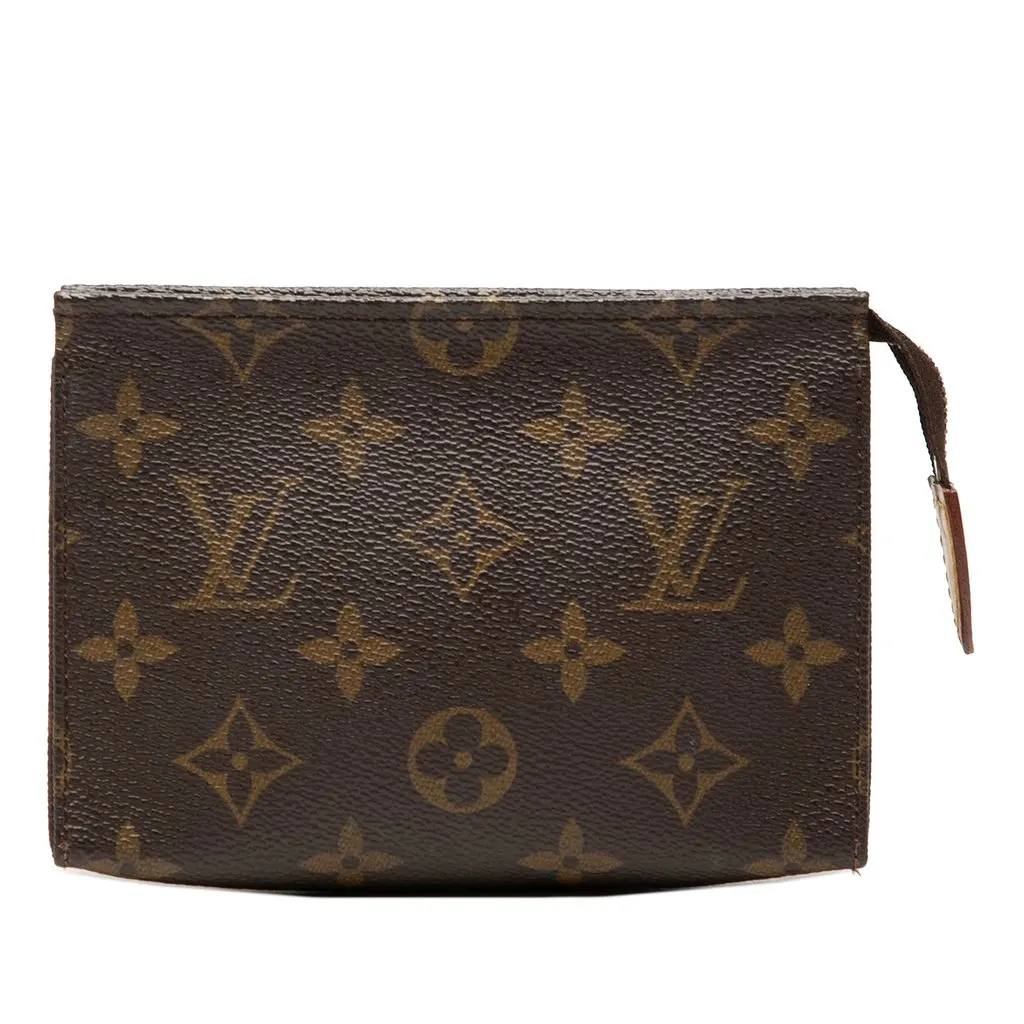 Louis Vuitton Monogram Toiletry Pouch 15 Brown Very good - Front View