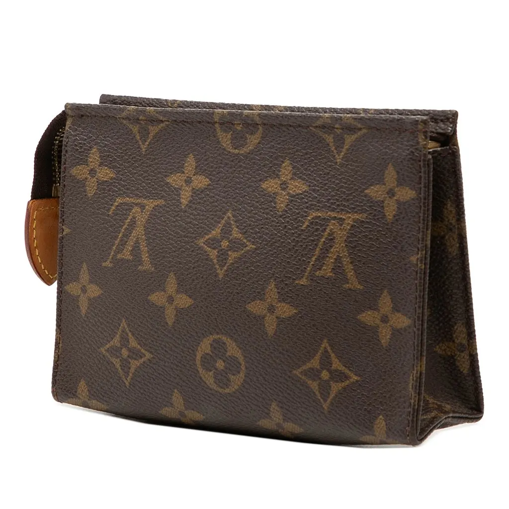 Louis Vuitton Monogram Toiletry Pouch 15 Brown Very good - Back View