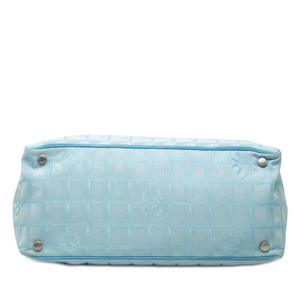 Chanel New Travel Line Nylon Tote Blue Very good - Inside View