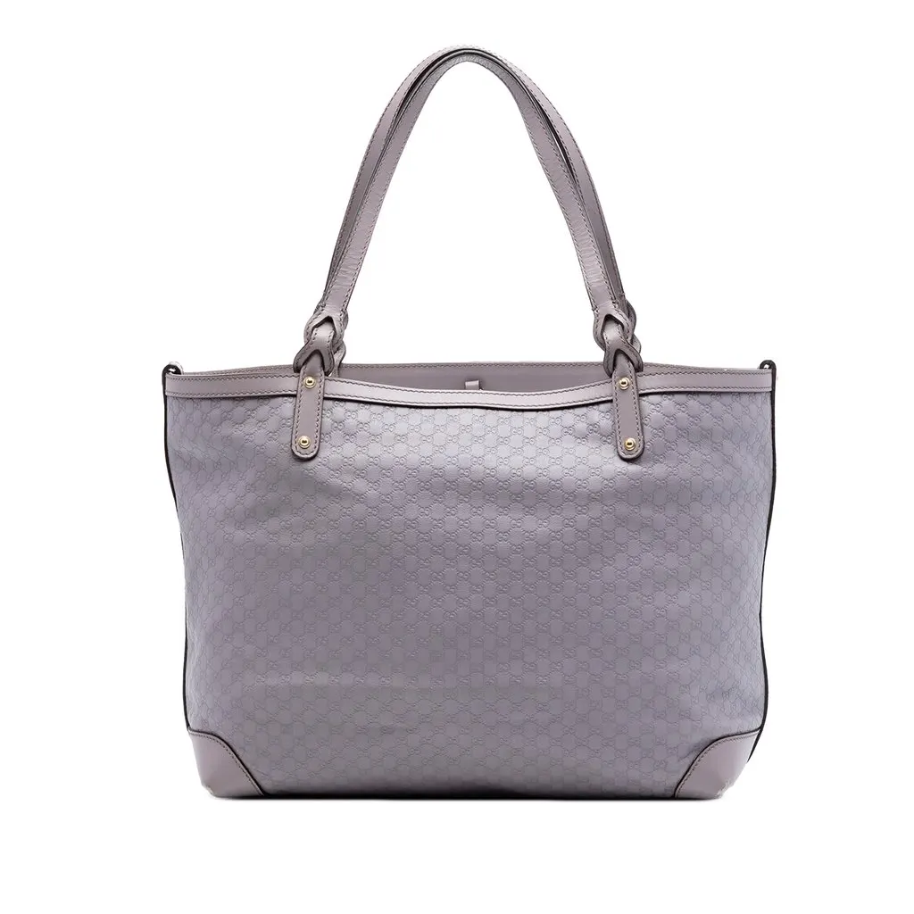 Gucci Medium Microguccissima Craft Tote Purple Leather Very good - Front View