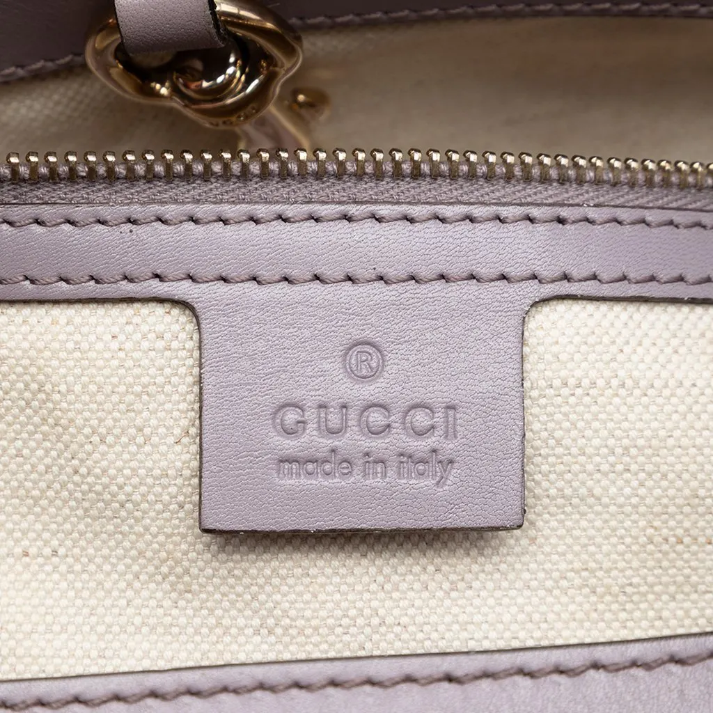 Gucci Medium Microguccissima Craft Tote Purple Leather Very good - Box View
