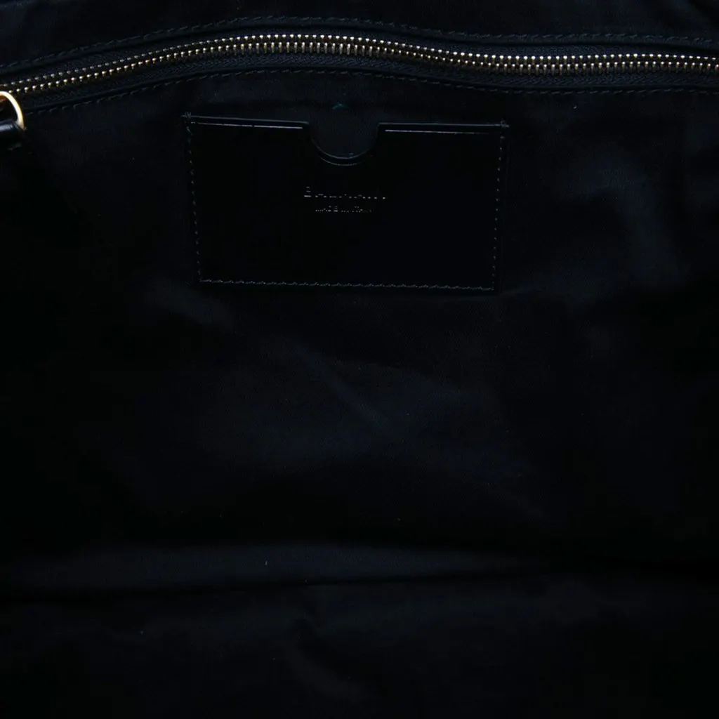 Balmain Embossed Crackled Calfskin 1945 Soft Tote Black Leather Very good - Box View