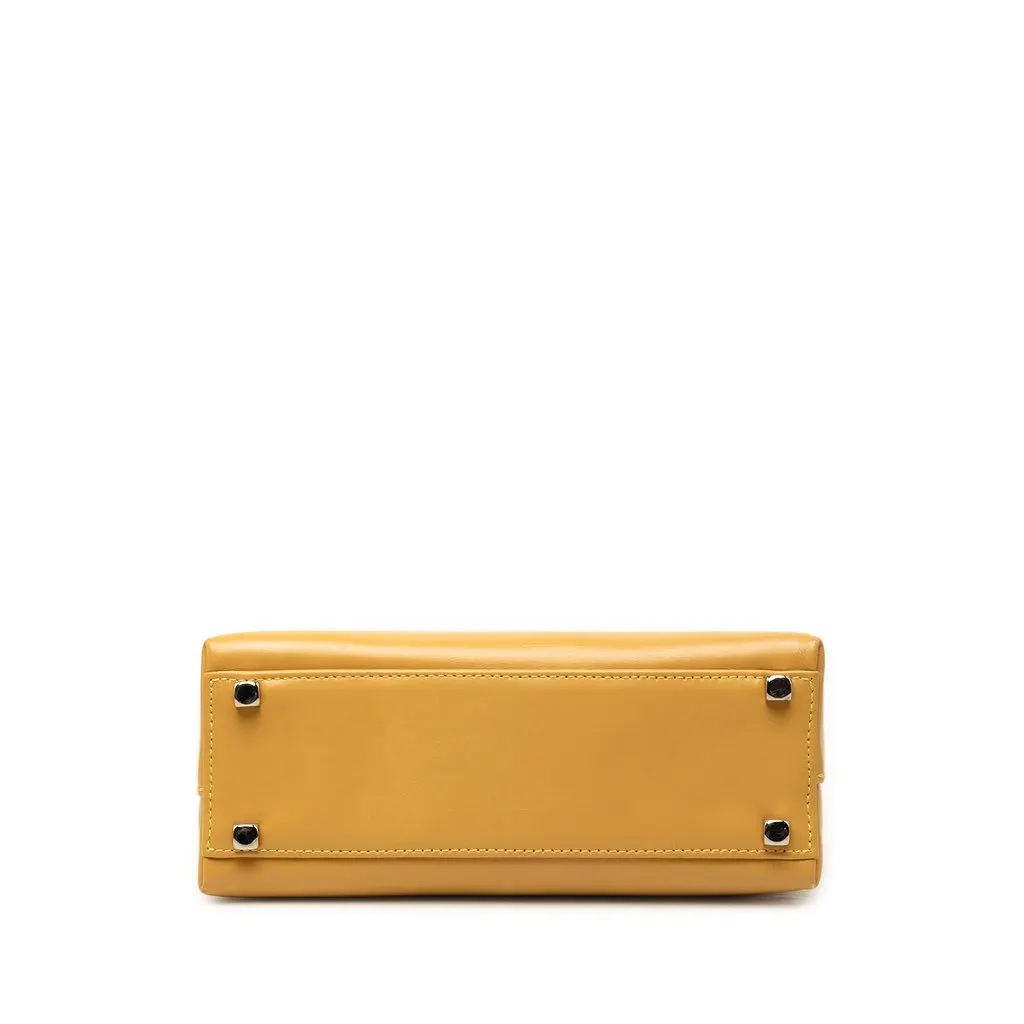 Ferragamo Leather Gancini Handbag Yellow Leather Very good - Inside View
