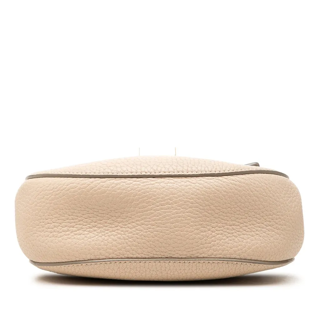 Chloé Mini Grained Lambskin Drew Crossbody Beige Leather Very good - Inside View