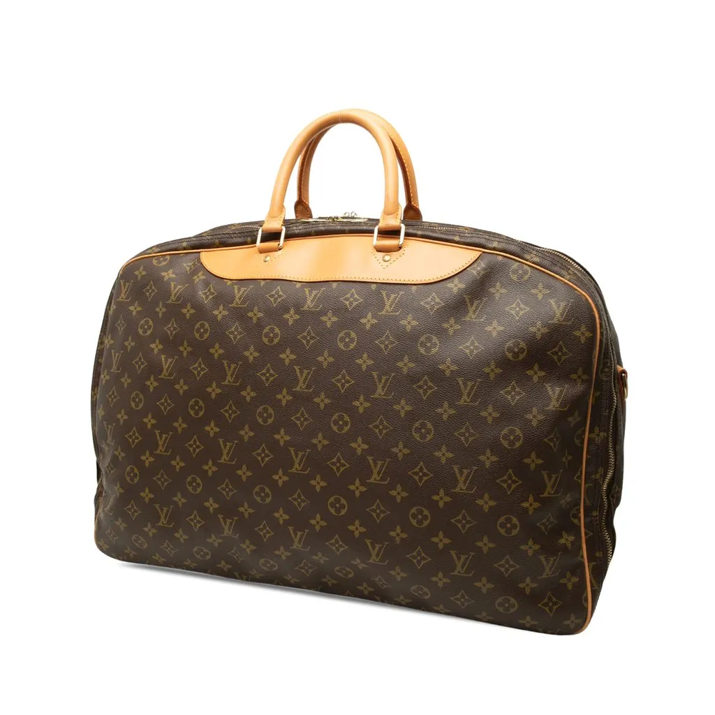 Louis Vuitton Monogram Alize 24 Heures Brown Canvas Good - Back View
