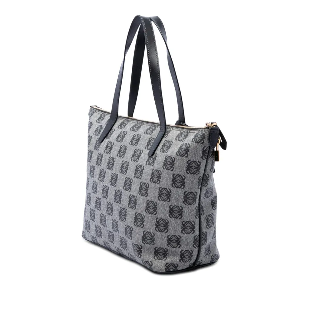 LOEWE Anagram Coated Canvas Tote MultiColor Very good - Back View