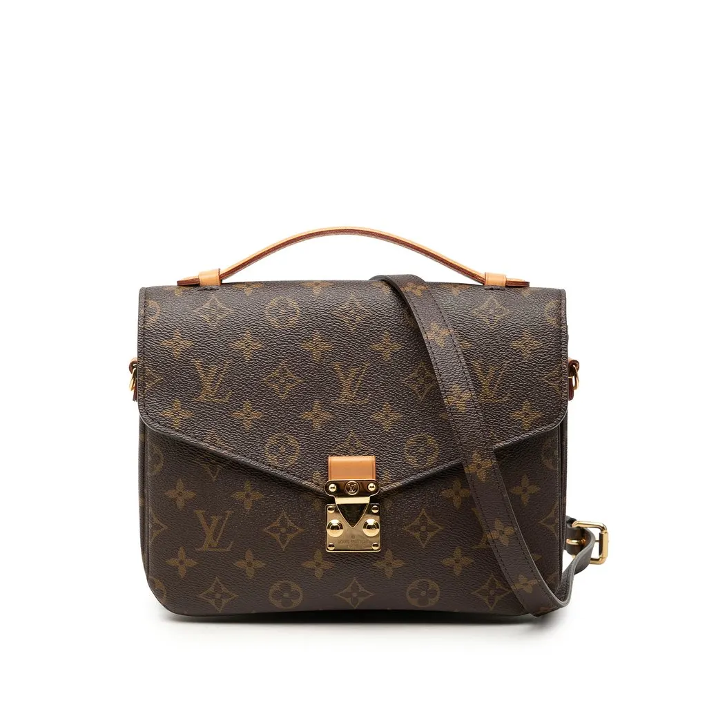 Louis Vuitton Monogram Pochette Metis Brown Very good - Front View