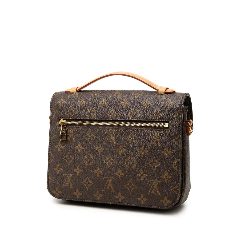 Louis Vuitton Monogram Pochette Metis Brown Very good - Back View