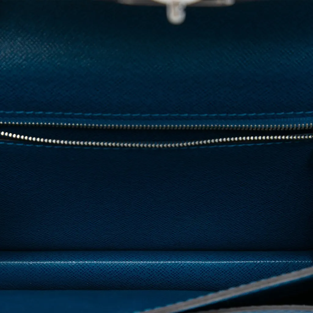 Louis Vuitton Epi Monceau BB Blue Leather Good - Model View