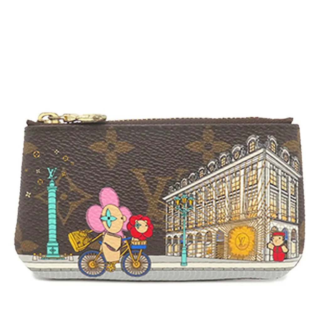 Louis Vuitton Monogram Vivienne in Paris Key Pouch Brown Very good - Front View