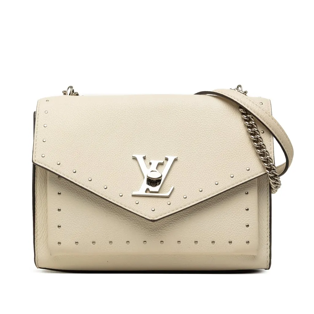 Louis Vuitton MyLockMe Studded BB Beige Leather Very good - Front View
