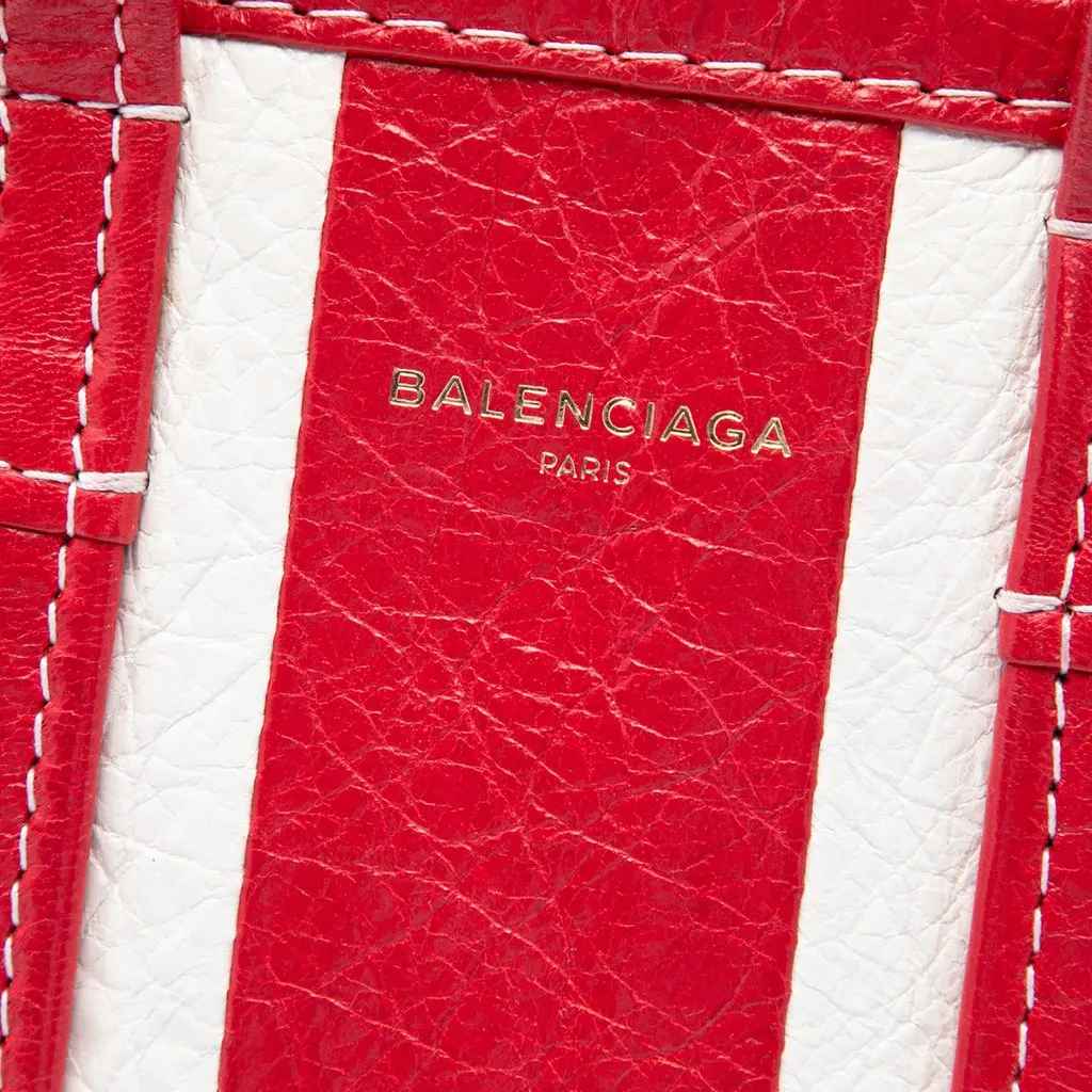 Balenciaga Lambskin Bazar Shopper Satchel XXS Red Leather Good - Box View