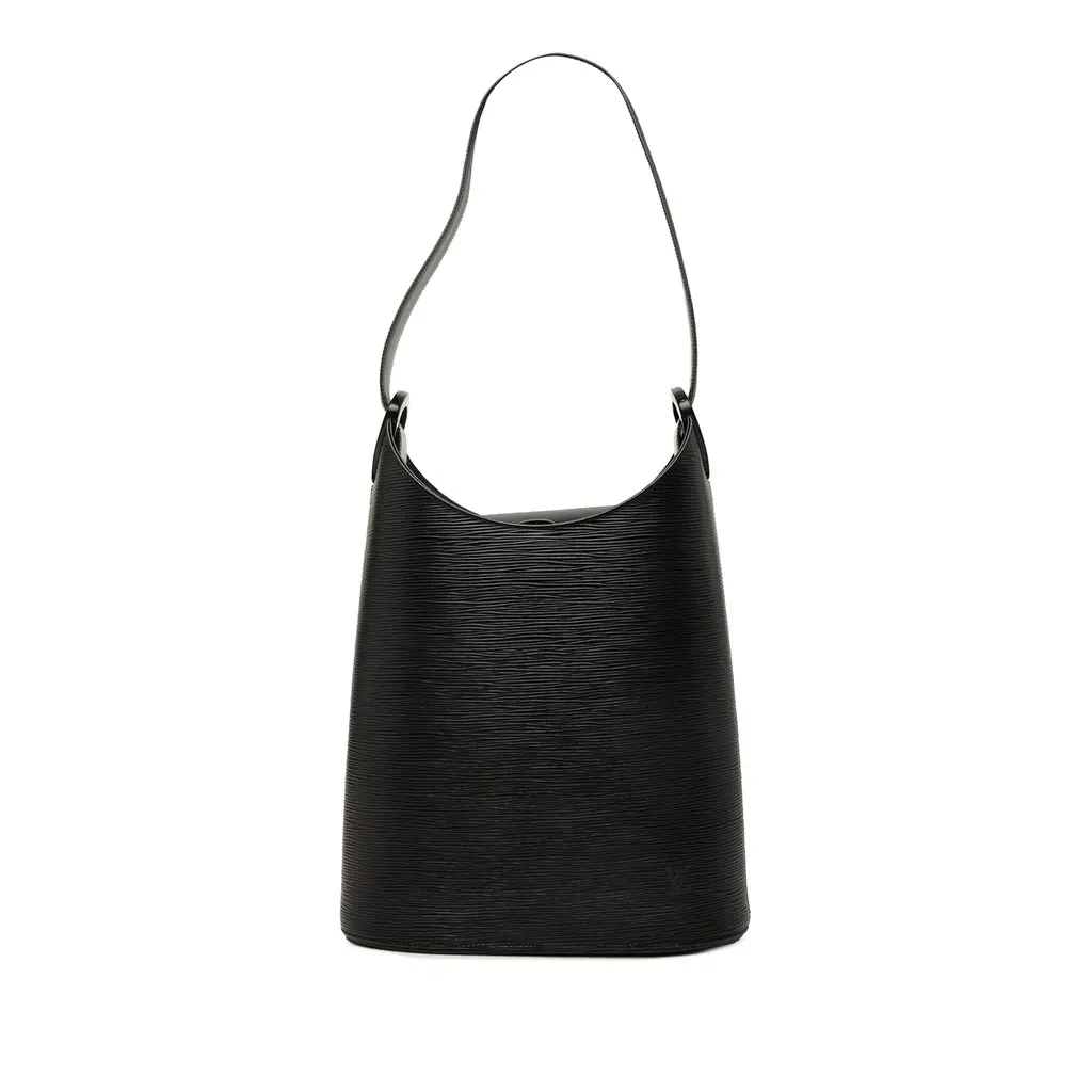 Louis Vuitton Epi Sac Verseau Black Leather Good - Front View