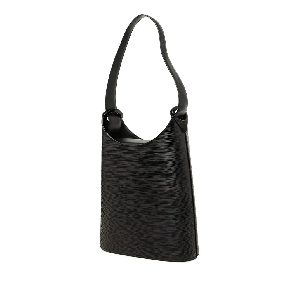 Louis Vuitton Epi Sac Verseau Black Leather Good - Back View