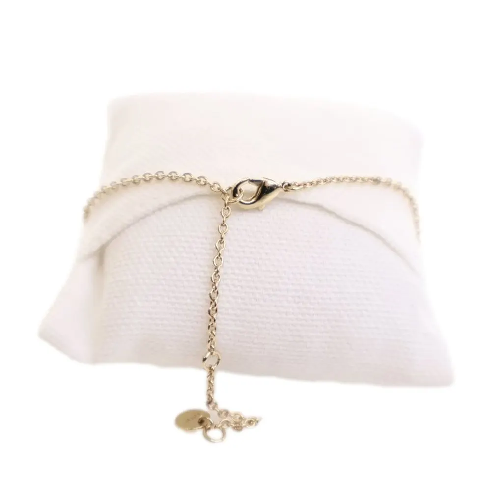 Dior Gold Plated Crystal Petit CD Bracelet Gold Metal Very good - Inside View