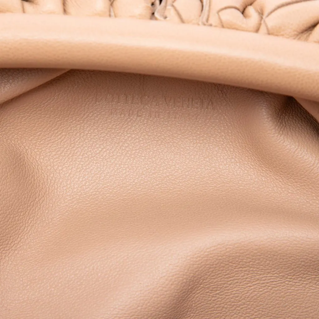 Bottega Veneta Nappa Intrecciato The Mini Pouch Crossbody Brown Leather Very good - Box View