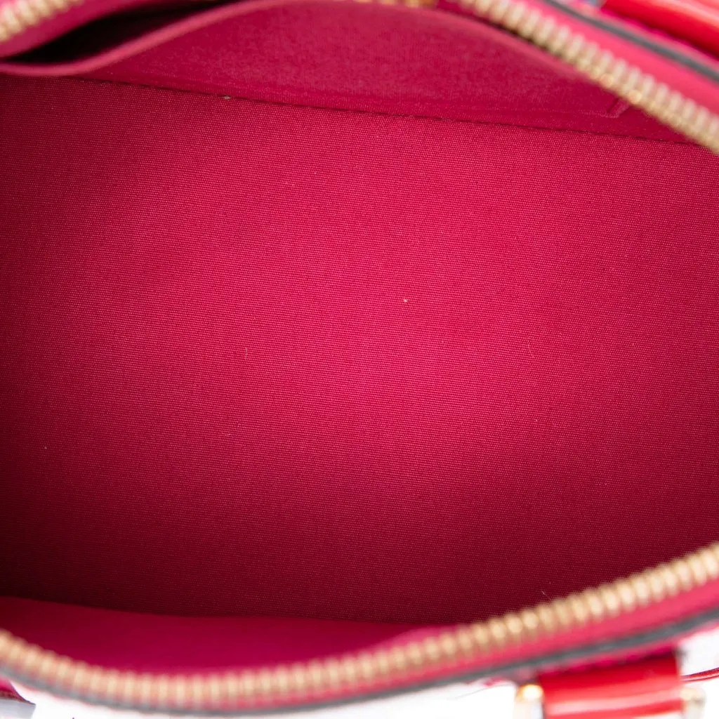Louis Vuitton Monogram Vernis Alma BB Red Leather Very good - Model View
