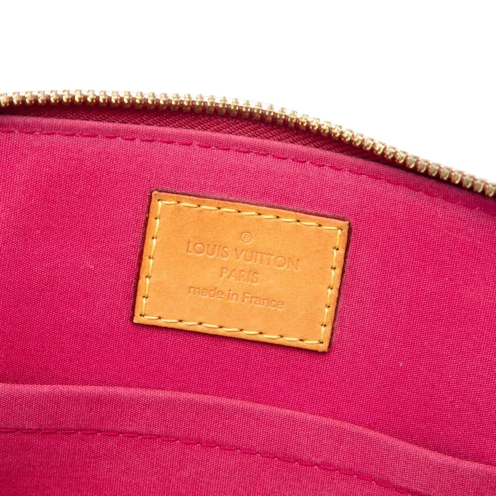 Louis Vuitton Monogram Vernis Alma BB Red Leather Very good - Box View
