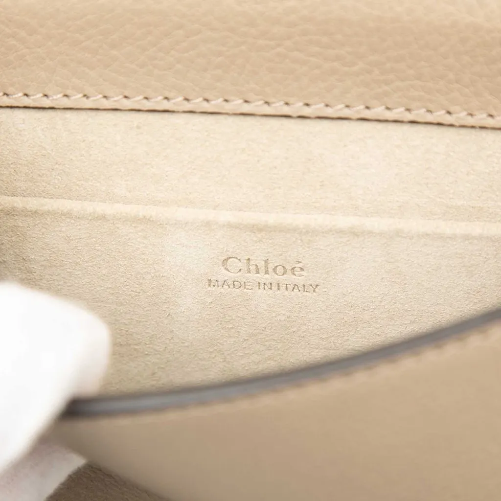 Chloé Small Leather Nile Bracelet Satchel Beige Leather Good - Box View