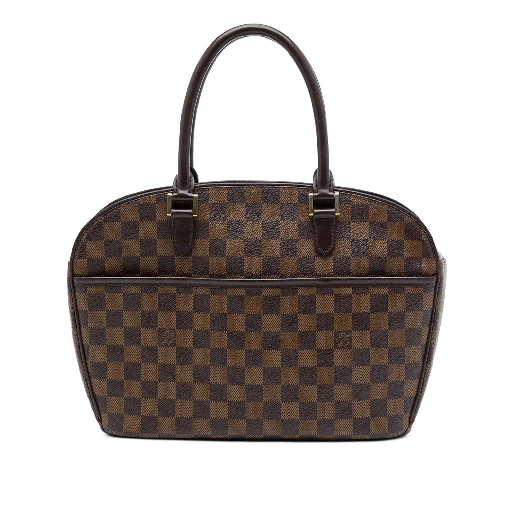 Louis Vuitton Damier Ebene Sarria Horizontal Brown Canvas Very good - Front View