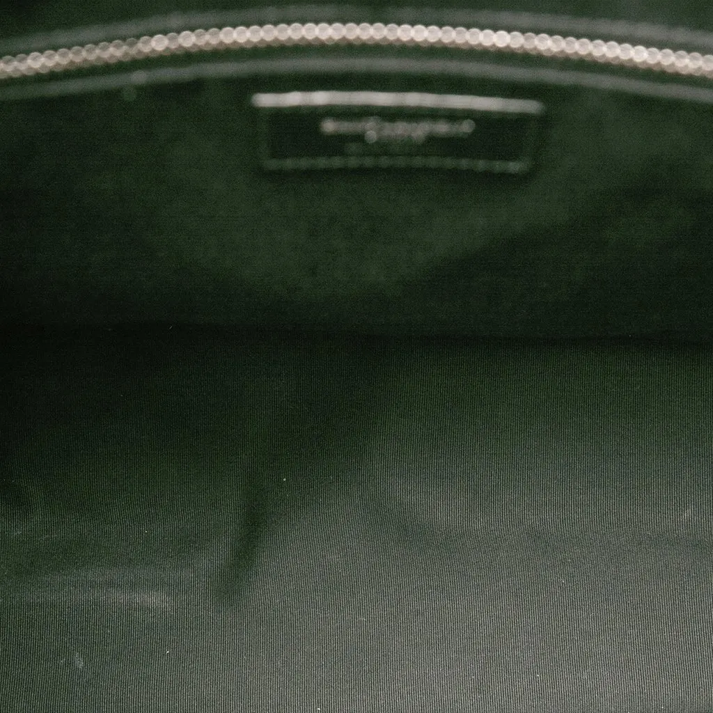 Saint Laurent Raffia Rive Gauche North South Tote Beige Rattan Very good - Model View