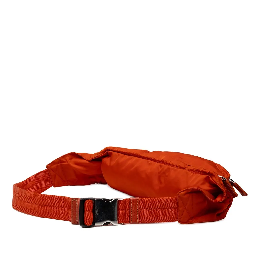 Prada Tessuto Belt Bag Orange Polyamide Good - Back View
