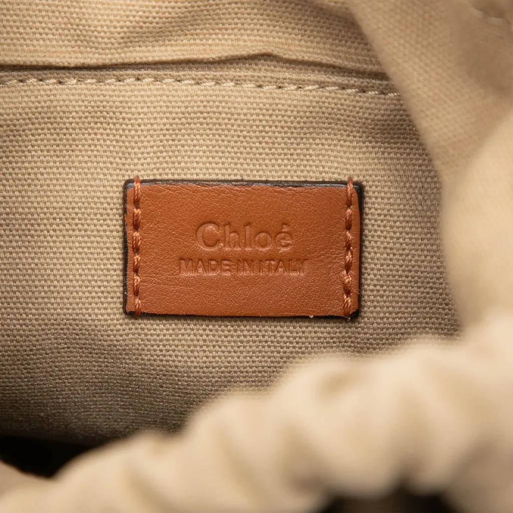 Chloé Mini Patent Roy Bucket Bag Brown Leather Very good - Box View