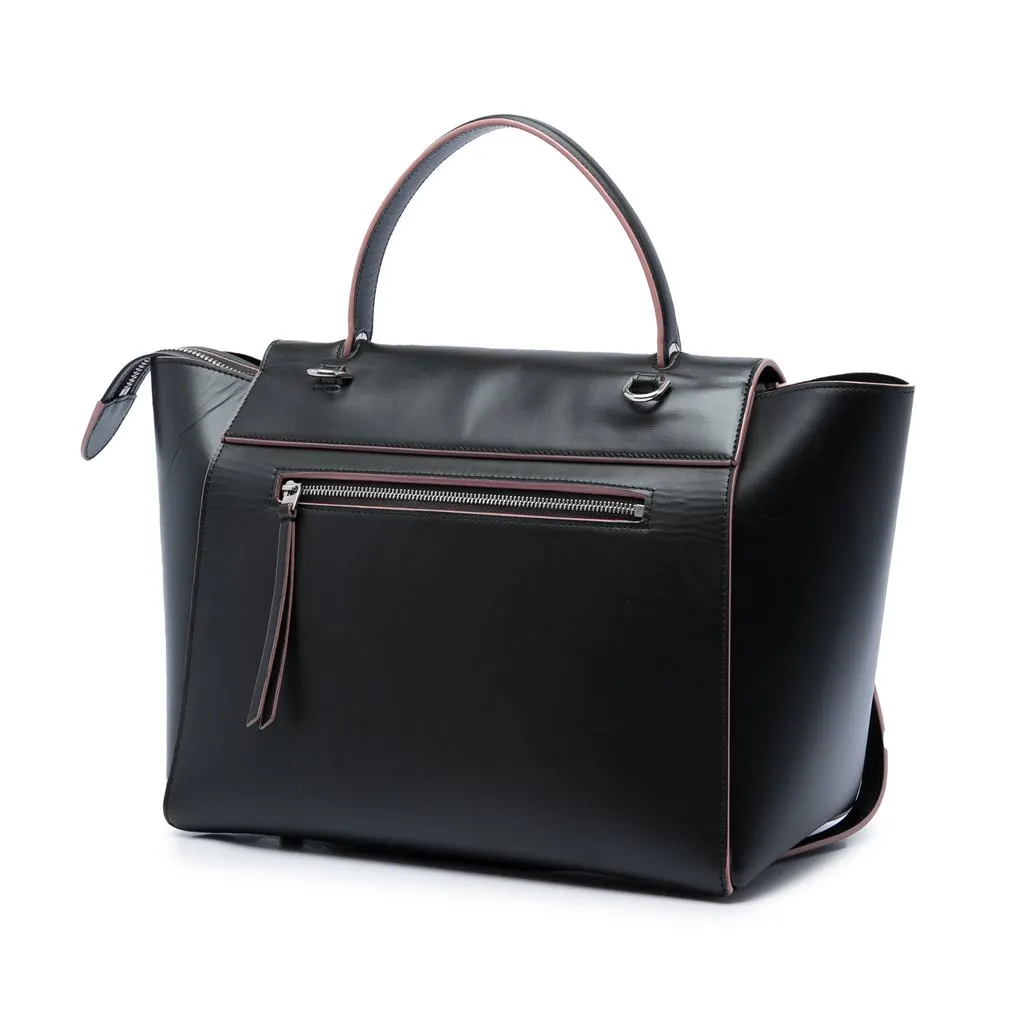 Celine Mini Smooth Calfskin Belt Bag Black Leather Very good - Back View