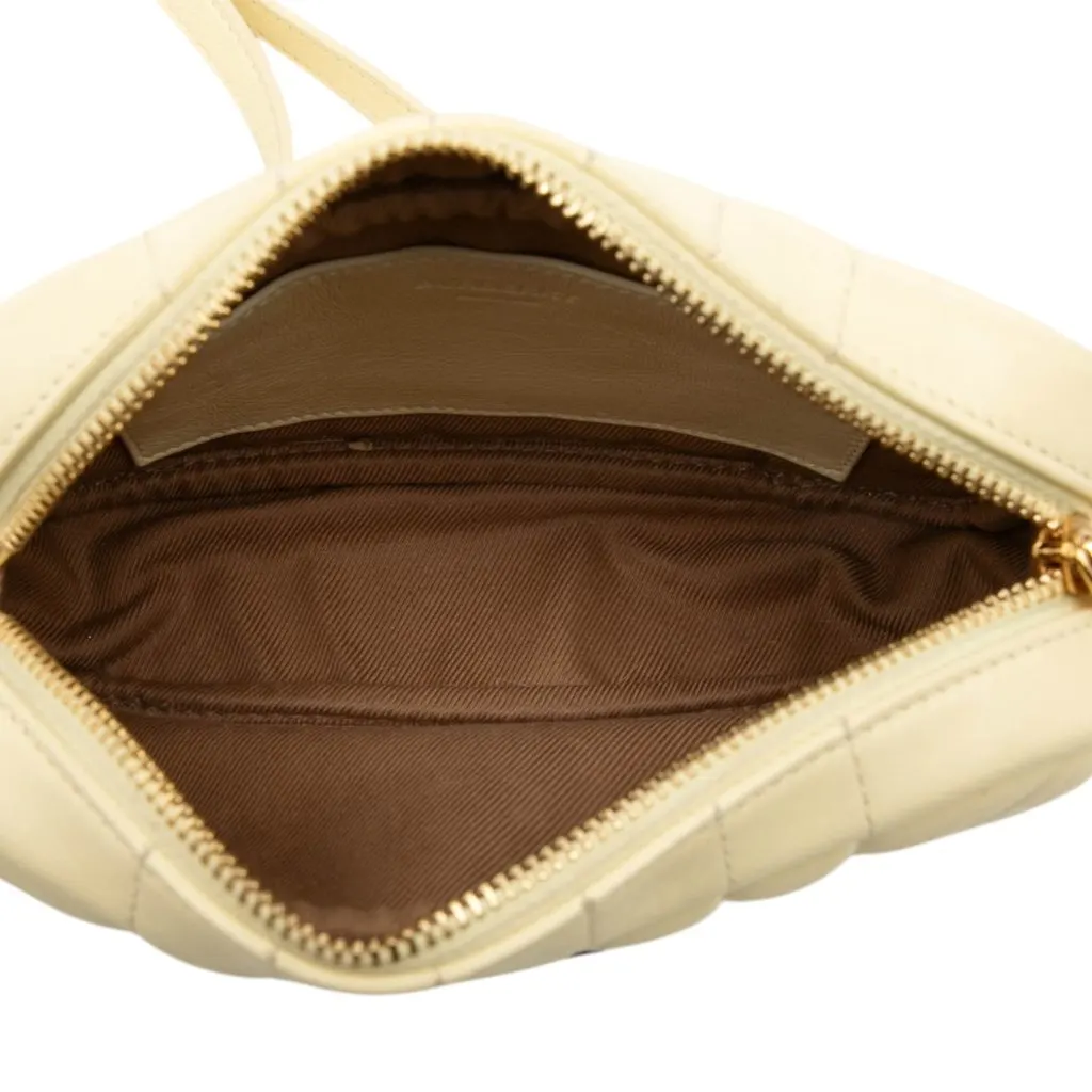 Burberry Mini Quilted Lambskin Lola Camera Bag Yellow Leather Very good - Model View