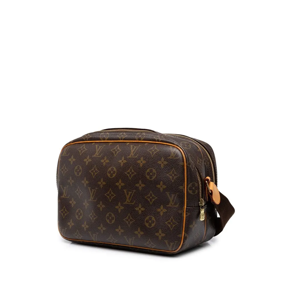 Louis Vuitton Monogram Reporter PM Brown Canvas Good - Back View