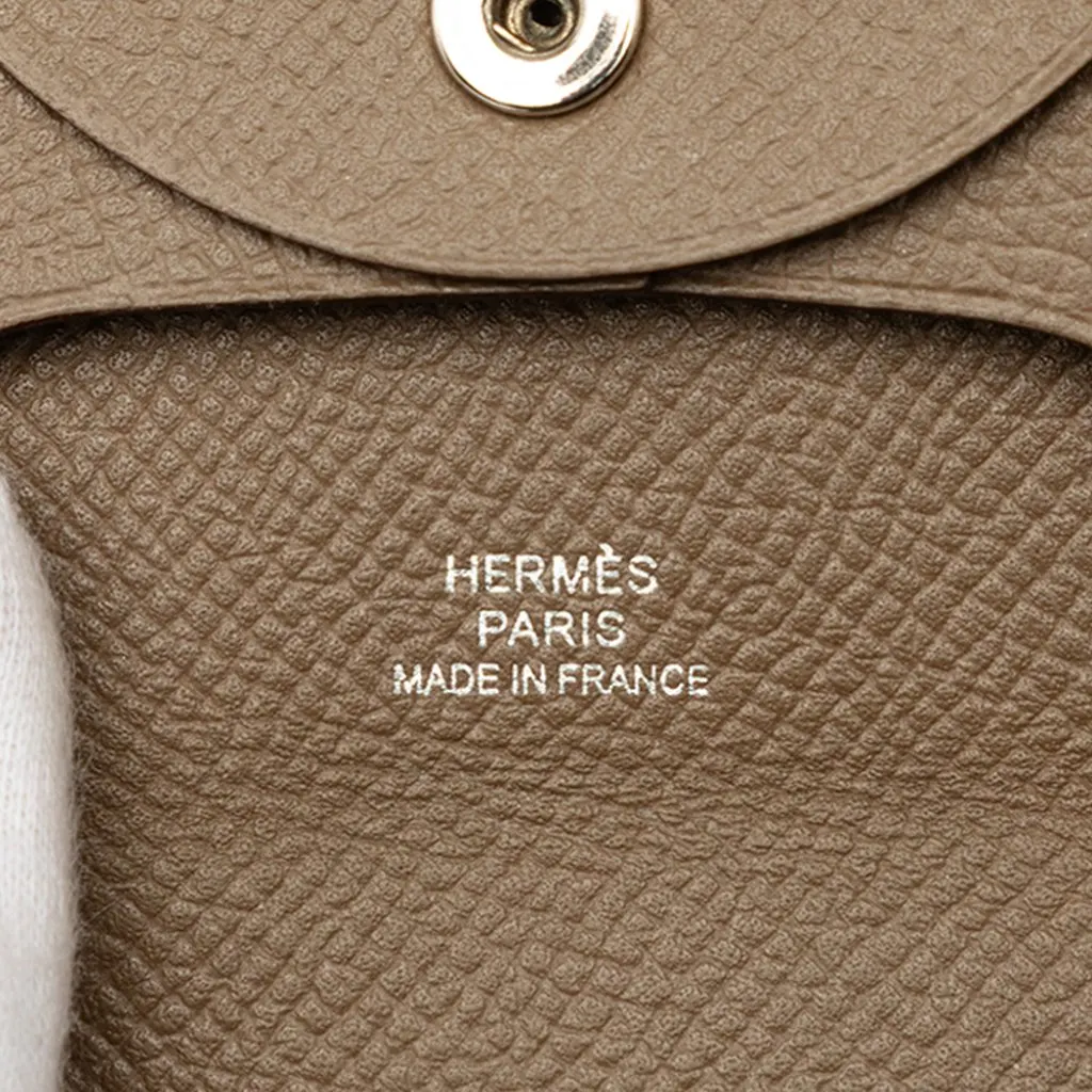 Hermès Epsom Bastia Change Purse Brown Leather Good - Box View