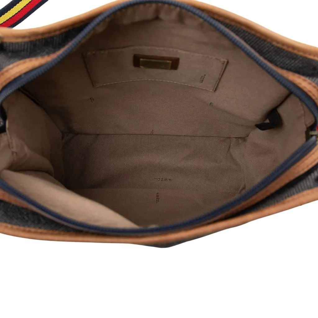 Fendi Denim FF Crossbody Blue Denim Good - Model View