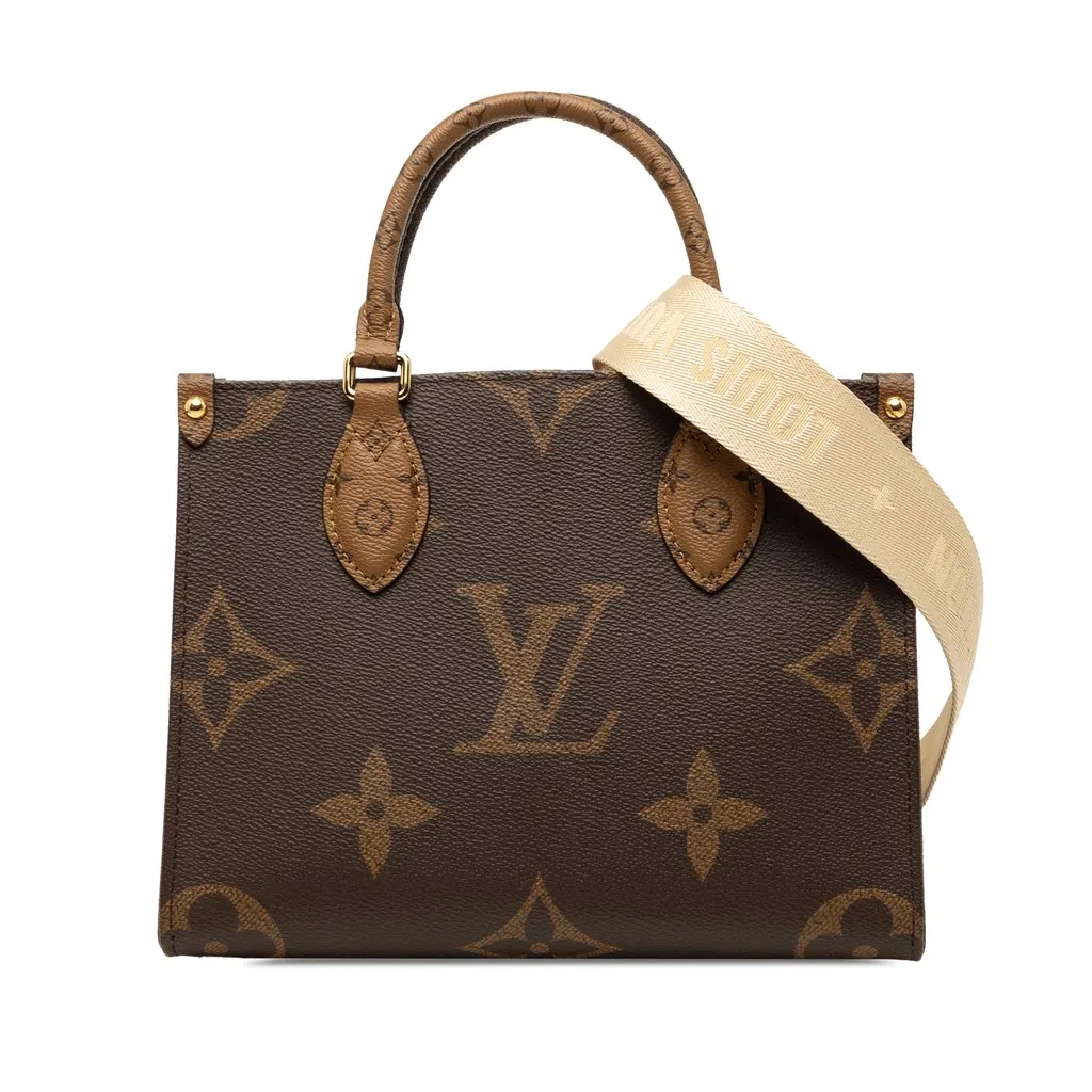 Louis Vuitton Monogram Reverse Giant OnTheGo PM Brown Canvas Very good - Front View