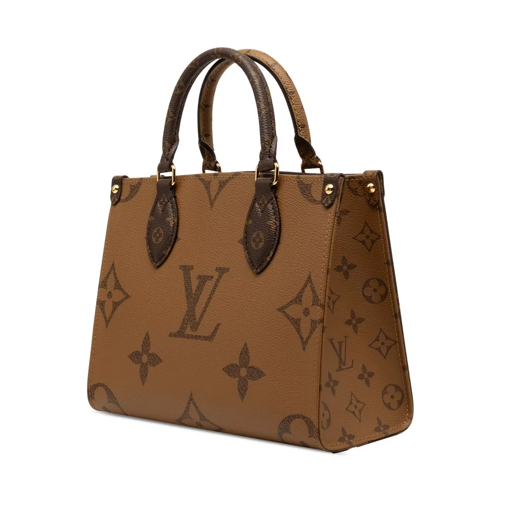 Louis Vuitton Monogram Reverse Giant OnTheGo PM Brown Canvas Very good - Back View