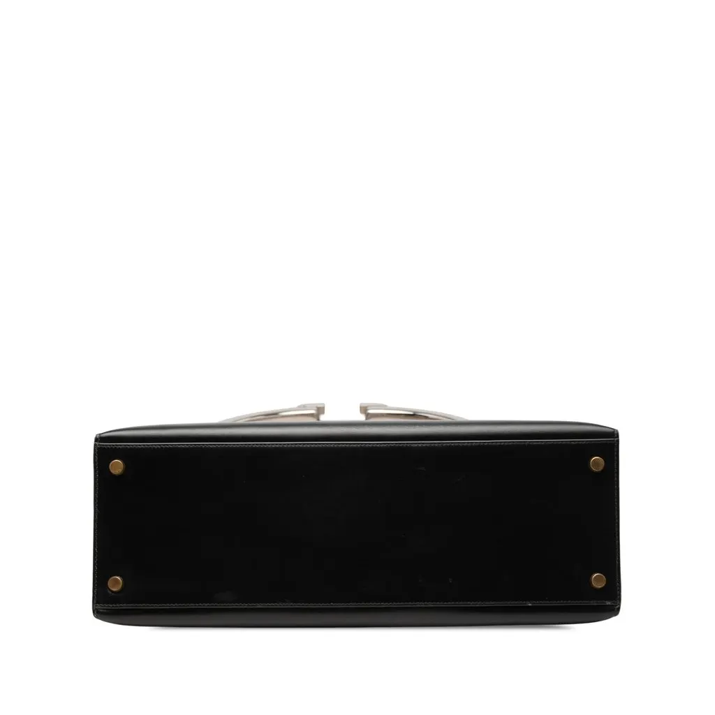 Hermès Box Calf Kelly Sellier 35 Black Leather Good - Inside View