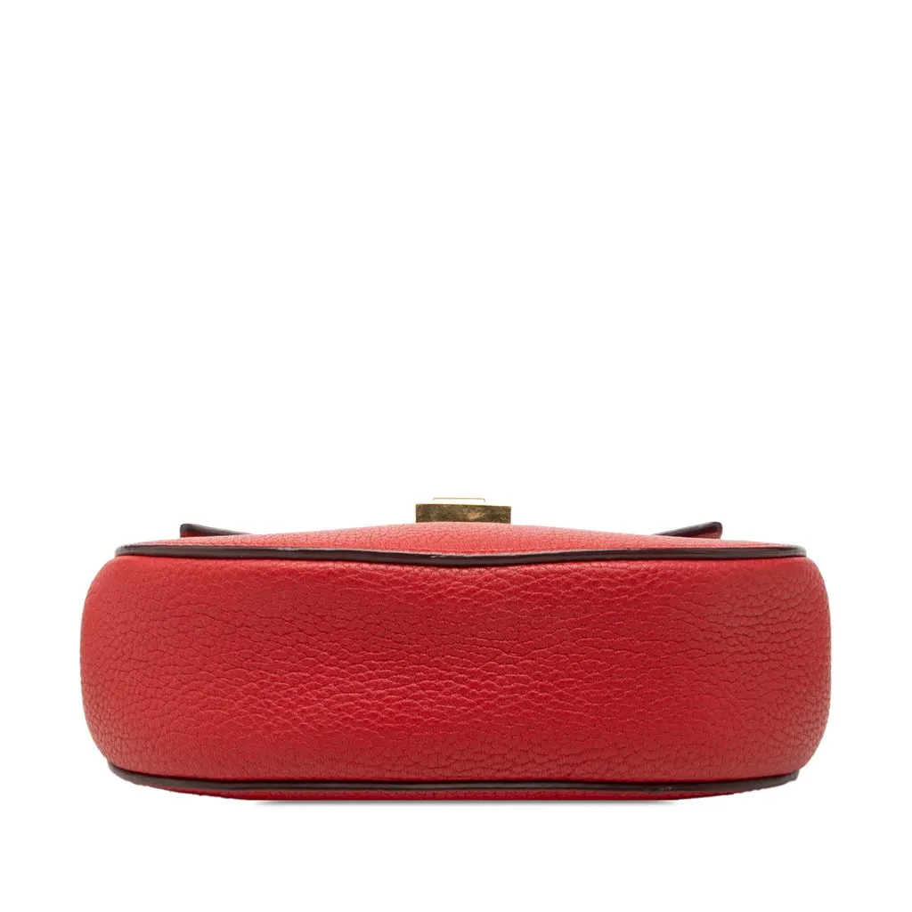 Chloé Mini Leather Drew Crossbody Red Leather Very good - Inside View