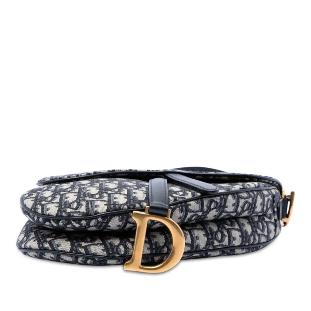 Dior Oblique Canvas Saddle Bag Blue Very good - Inside View