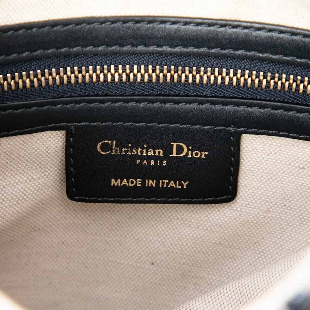 Dior Oblique Canvas Saddle Bag Blue Very good - Box View