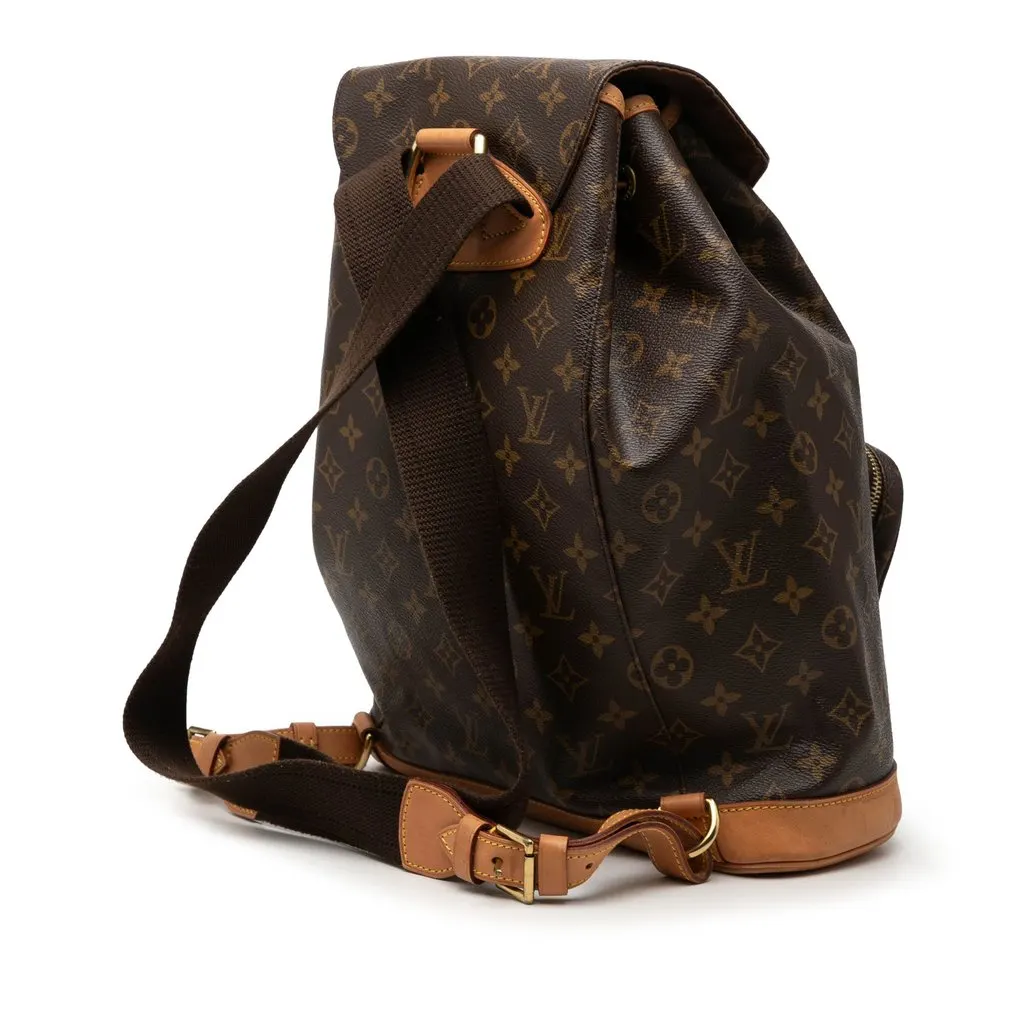 Louis Vuitton Monogram Montsouris GM Brown Very good - Back View