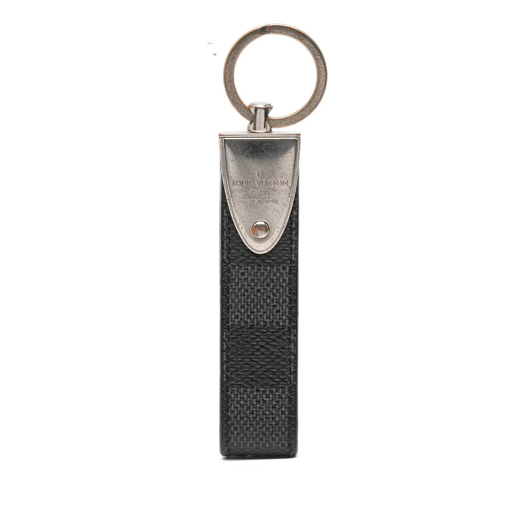 Louis Vuitton Damier Infini Dragonne Bag Charm Black Canvas Very good - Back View