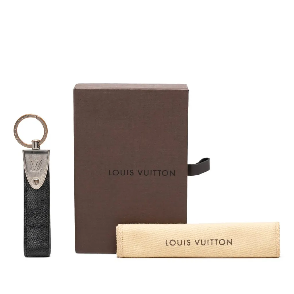 Louis Vuitton Damier Infini Dragonne Bag Charm Black Canvas Very good - Box View