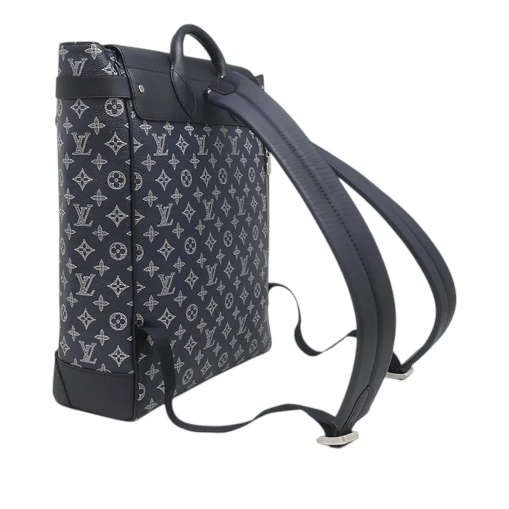 Louis Vuitton Chapman Brothers Monogram Savane Steamer Backpack Blue Very good - Back View